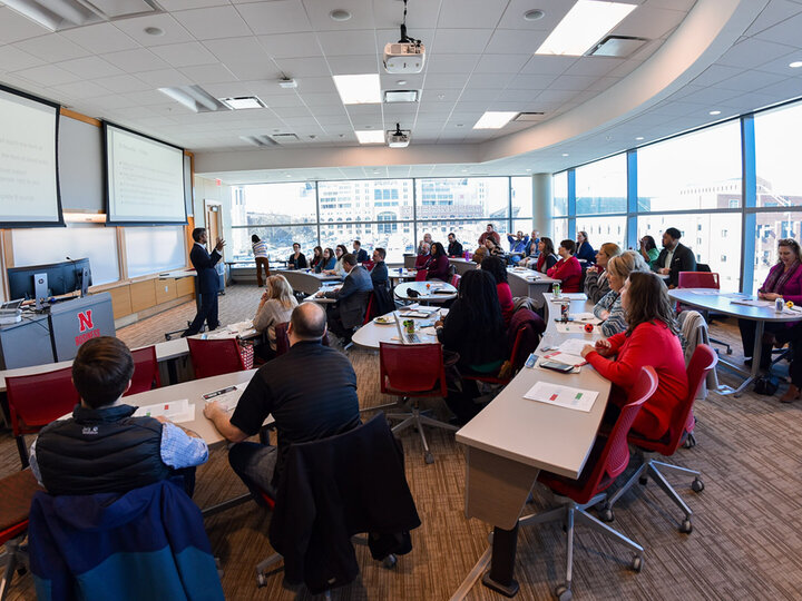 Group of learners in a classroom