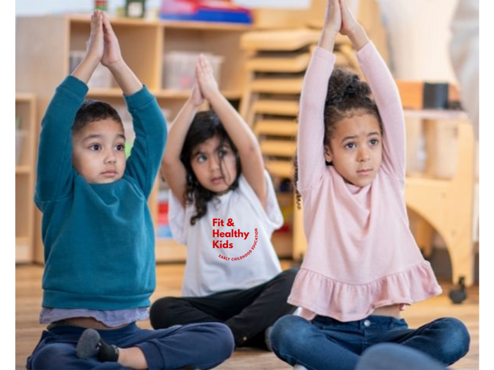 Children doing yoga